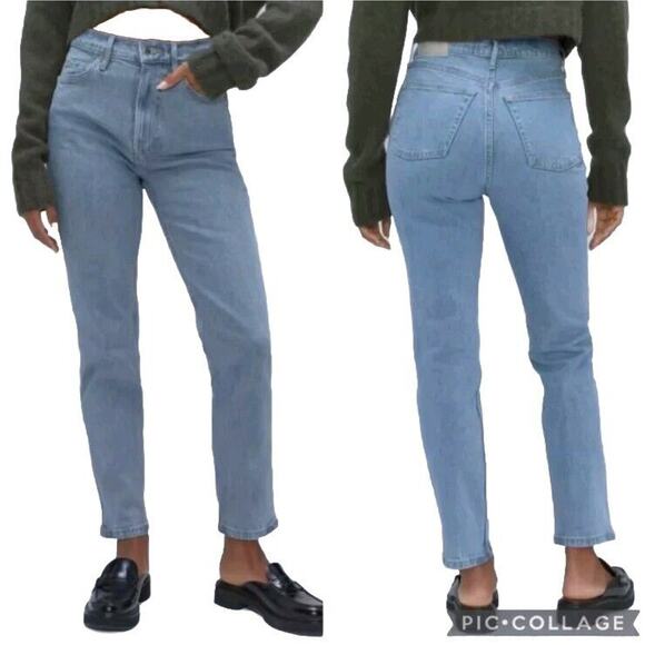 Everlane Denim - NWT Everlane 23 "The Curvy Cheeky Jeans" Stonewash Organic Cotton High‎ Rise